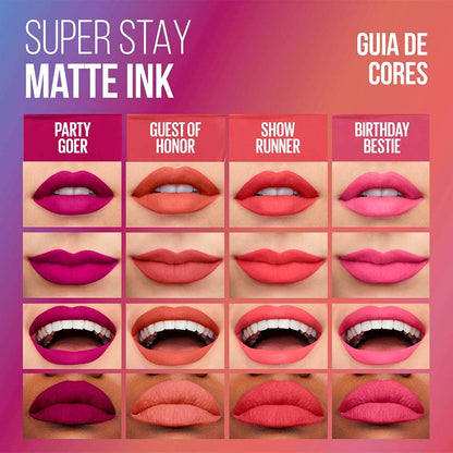 Maybelline Super Stay Matte Ink Liquid Lipstick Makeup, Long Lasting High Impact Color, Up to 16H Wear, Mover, Brown, 1 Count, Packaging May Vary
