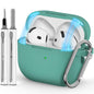 Ljusmicker for AirPods 4 Case 2024 with Cleaner Kit,Milk Tea