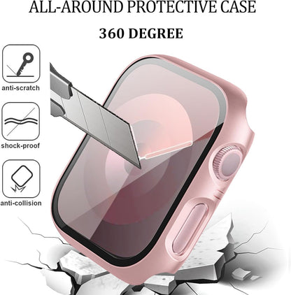 6-Pack Case with Screen Protector for Apple Watch SE3/SE2/SE/6/5/4 40mm