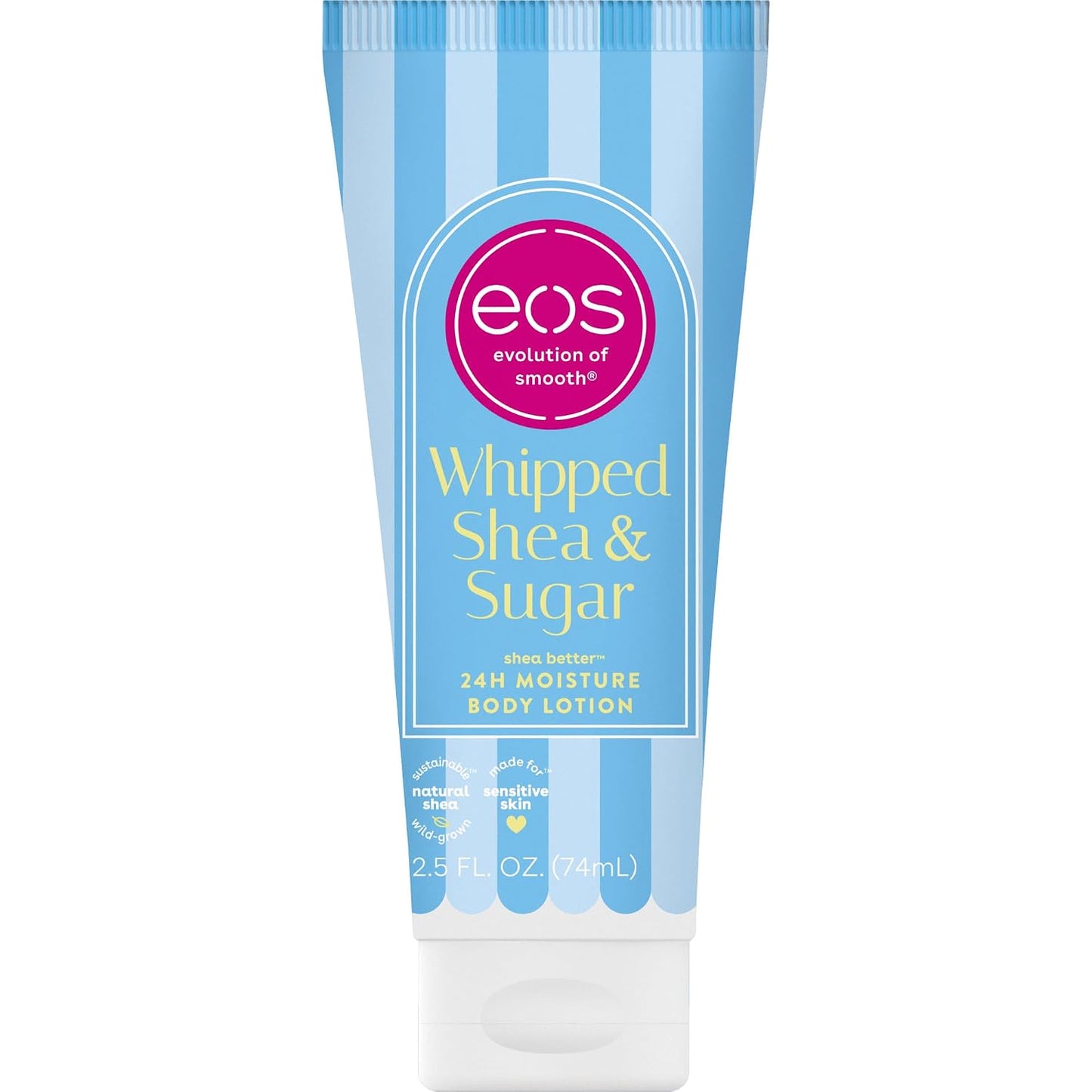 eos 24H Moisture Travel Body Lotion- Vanilla Cashmere, 2.5 fl oz