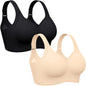 OEAK Womens Wireless Jelly Bras Plus Size Support Push Up Comfortable Bra