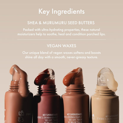 Summer Fridays Lip Butter Balm - Moisturizing Lip Gloss for Instant Shine + Sheer Color - With Nourishing Shea Butter - Everyday Makeup + Skin Care Summer Essentials - Vegan - Pink Sugar (.5 Oz)