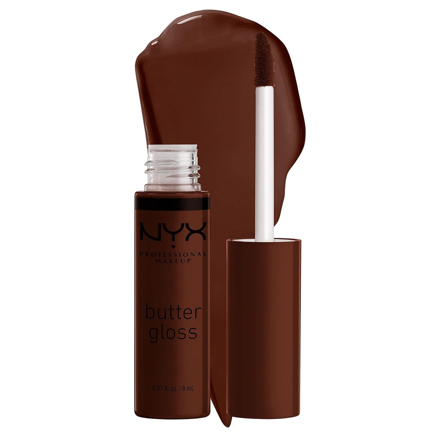 NYX PROFESSIONAL MAKEUP Butter Gloss, Non-Sticky Lip Gloss - Praline (Deep Nude)