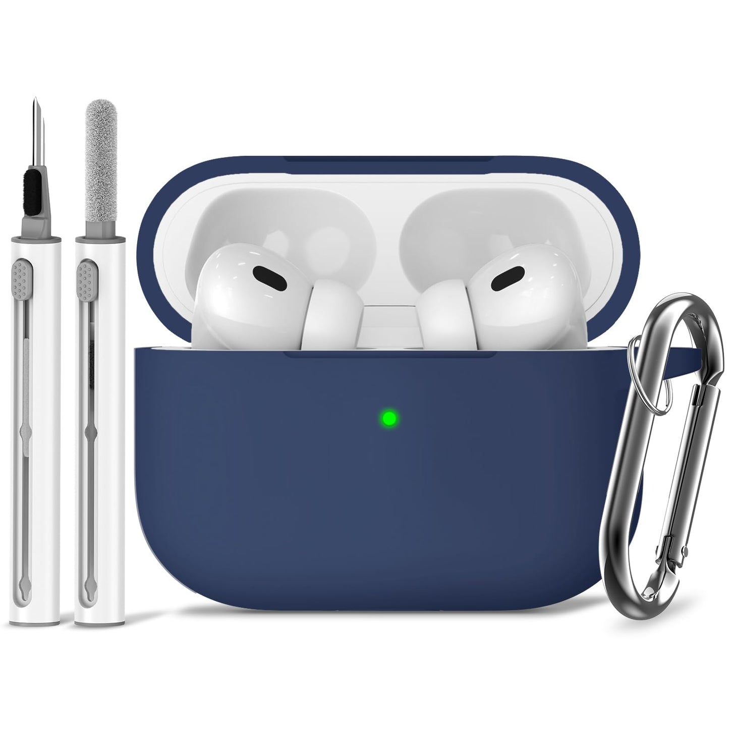 Ljusmicker for AirPods 4 Case 2024 with Cleaner Kit,Milk Tea