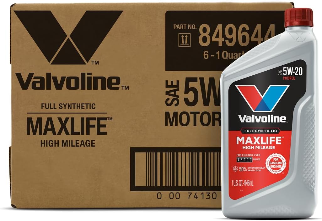 Valvoline MaxLife High Mileage 5W-30 Synthetic Blend Motor Oil 5 Quart