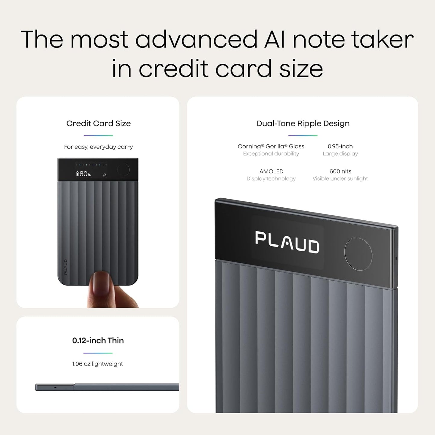 Plaud Note Pro AI Voice Recorder Transcribe & Summarize for Meetings Calls