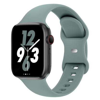 Sport Band Compatible with Apple Watch 38mm 40mm 41mm 42mm 44mm 45mm 46mm 49mm, Replacement Soft Silicone Strap Wristbands for iWatch Series 11/10/9/8/7/6/5/4/3/2/1 Ultra SE Women Men, Space Gray