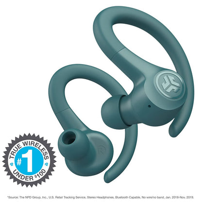 JLab, Go Sport+, True Wireless Workout Earbuds, Bluetooth Sport Earbuds, Clear Calling, Graphite