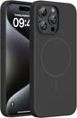 Miracase Magnetic for iPhone 16 Pro Case, Silicone, Black