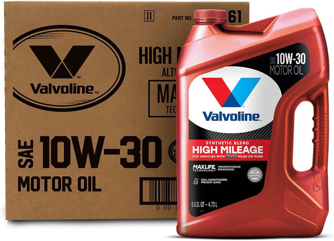Valvoline MaxLife High Mileage 5W-30 Synthetic Blend Motor Oil 5 Quart