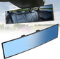JOYTUTUS Rear View Mirror, Universal 12 Inch Panoramic Convex Rearview Interior Clip-on Wide Angle Mirror to Reduce Blind Spot Effectively for Car SUV Trucks - Blue