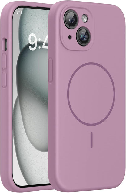 Miracase Magnetic for iPhone 16 Pro Case, Silicone, Black