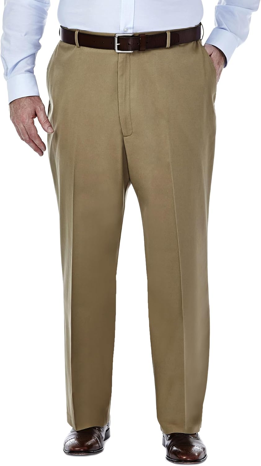Haggar Men's Classic Fit Premium No Iron Khaki Pant