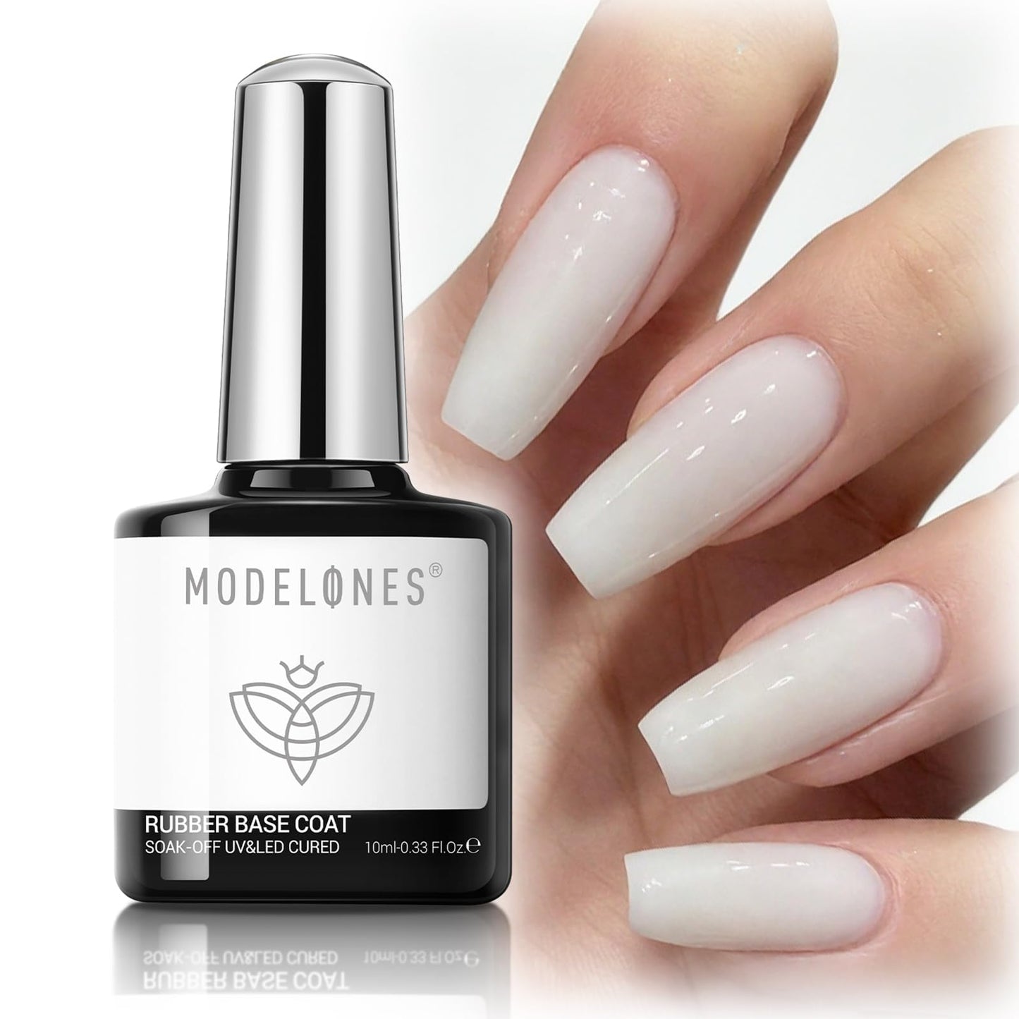 modelones Gel Top Base Coat Set 15ml 2026 Upgrade No Wipe Super Shine