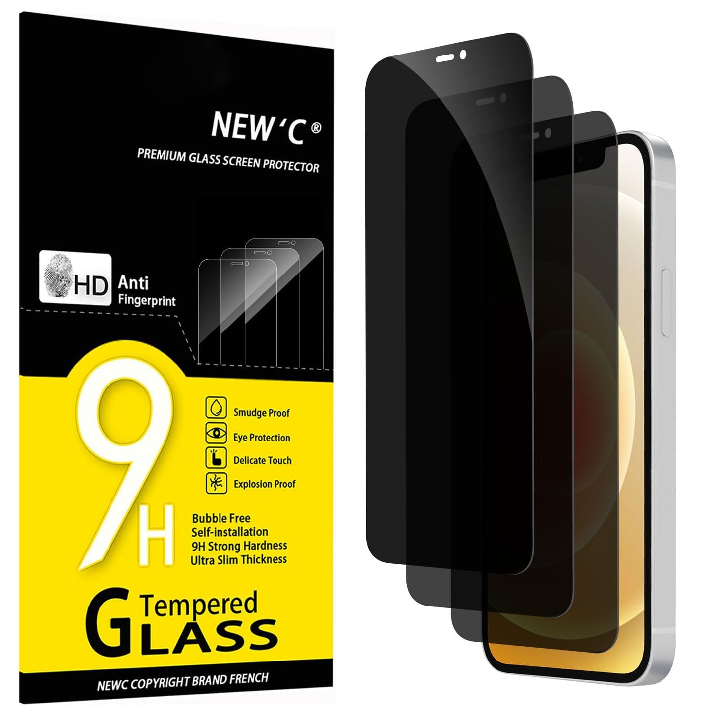 NEW'C for iPhone 17, iPhone 17 Pro, iPhone 16 Pro Screen Protector