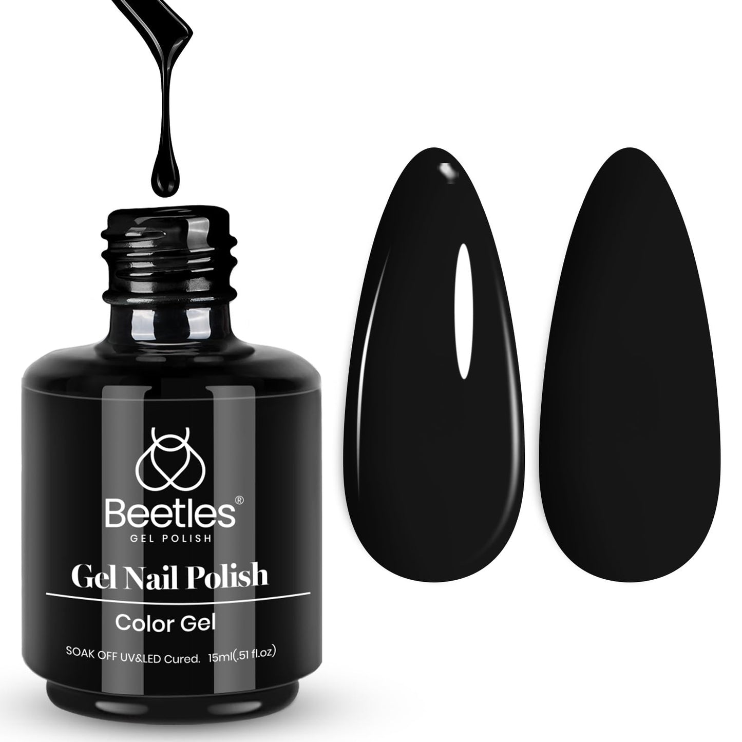 Beetles Purple Gel Nail Polish, 1 Pcs 15ml Purple Gel Polish
