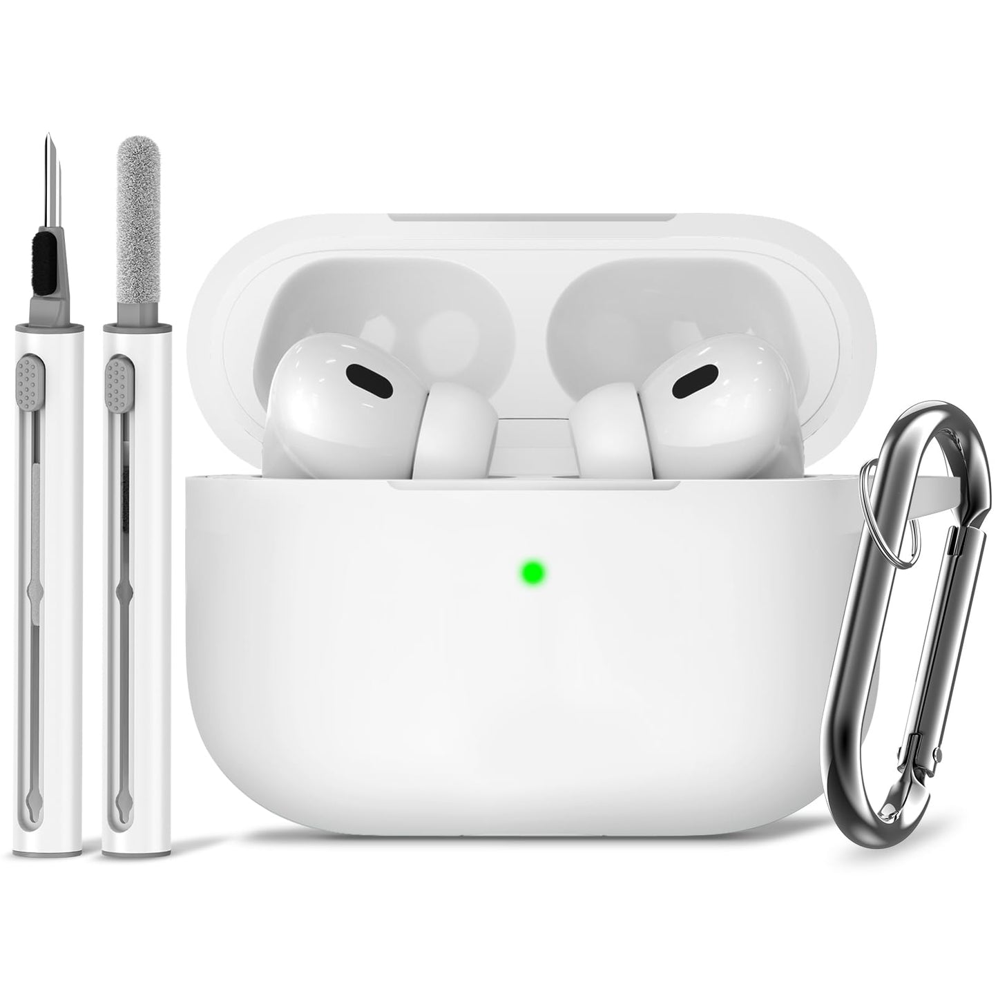 Ljusmicker for AirPods 4 Case 2024 with Cleaner Kit,Milk Tea