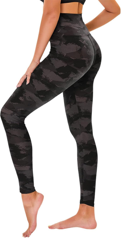 TNNZEET High Waisted Leggings for Women - No See Through Tummy Control Cycling Workout Yoga Pants with Pockets Reg & Plus