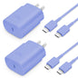 GUUSMART Type C Charger 2-Pack 25W Long 6ft USB C Charger Cable