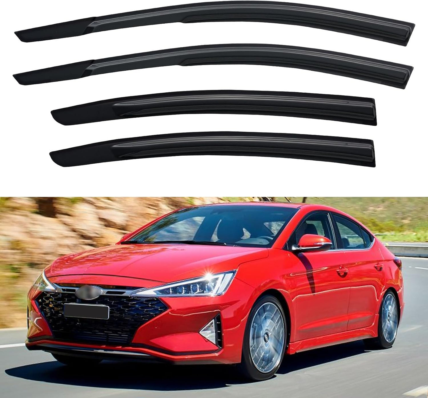 Window Visors Rain Guards for 2020-2025 Nissan Sentra