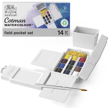 Winsor & Newton Cotman Watercolor Paint Set, Sketchers' Pocket Set