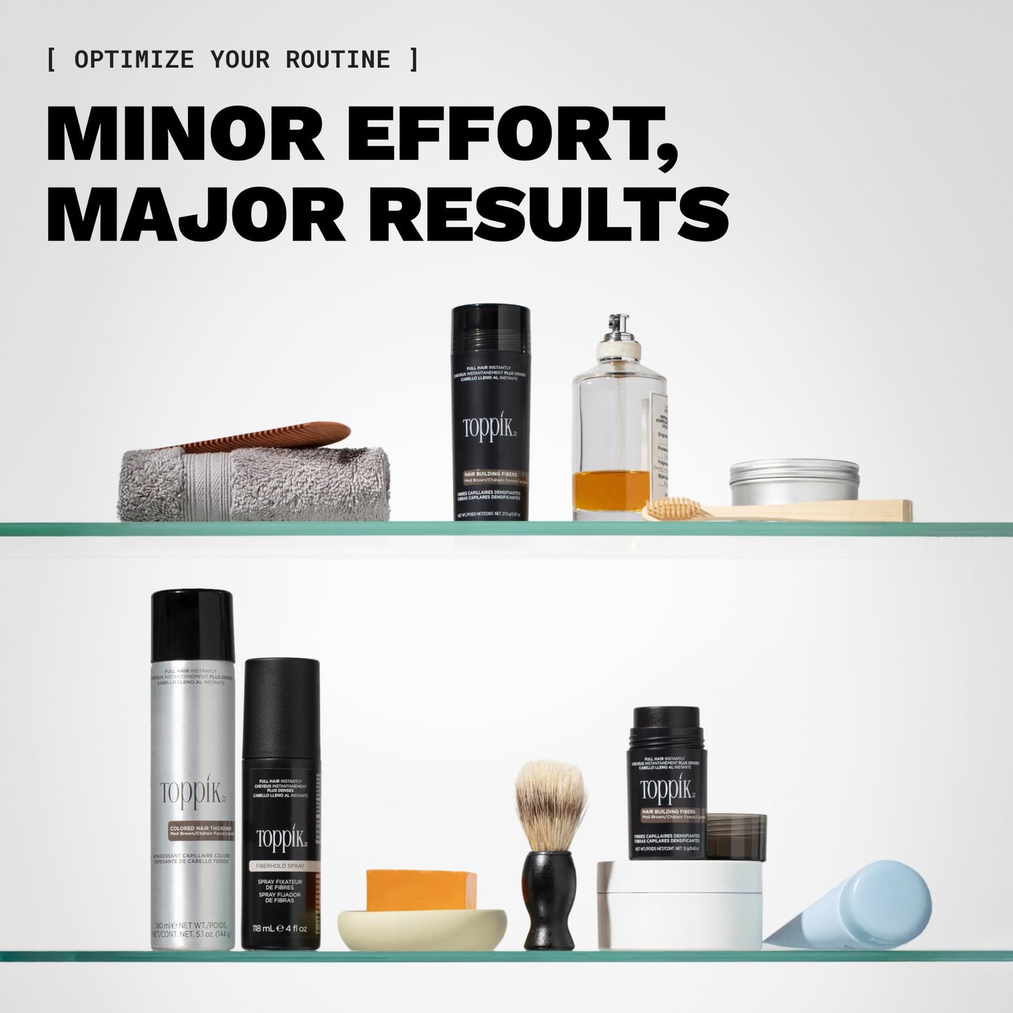 Toppik Hair Building Fibers, Fill In Fine or Thinning Hair Instantly Thicker, Fuller Looking Hair 9 Shades,4 size options