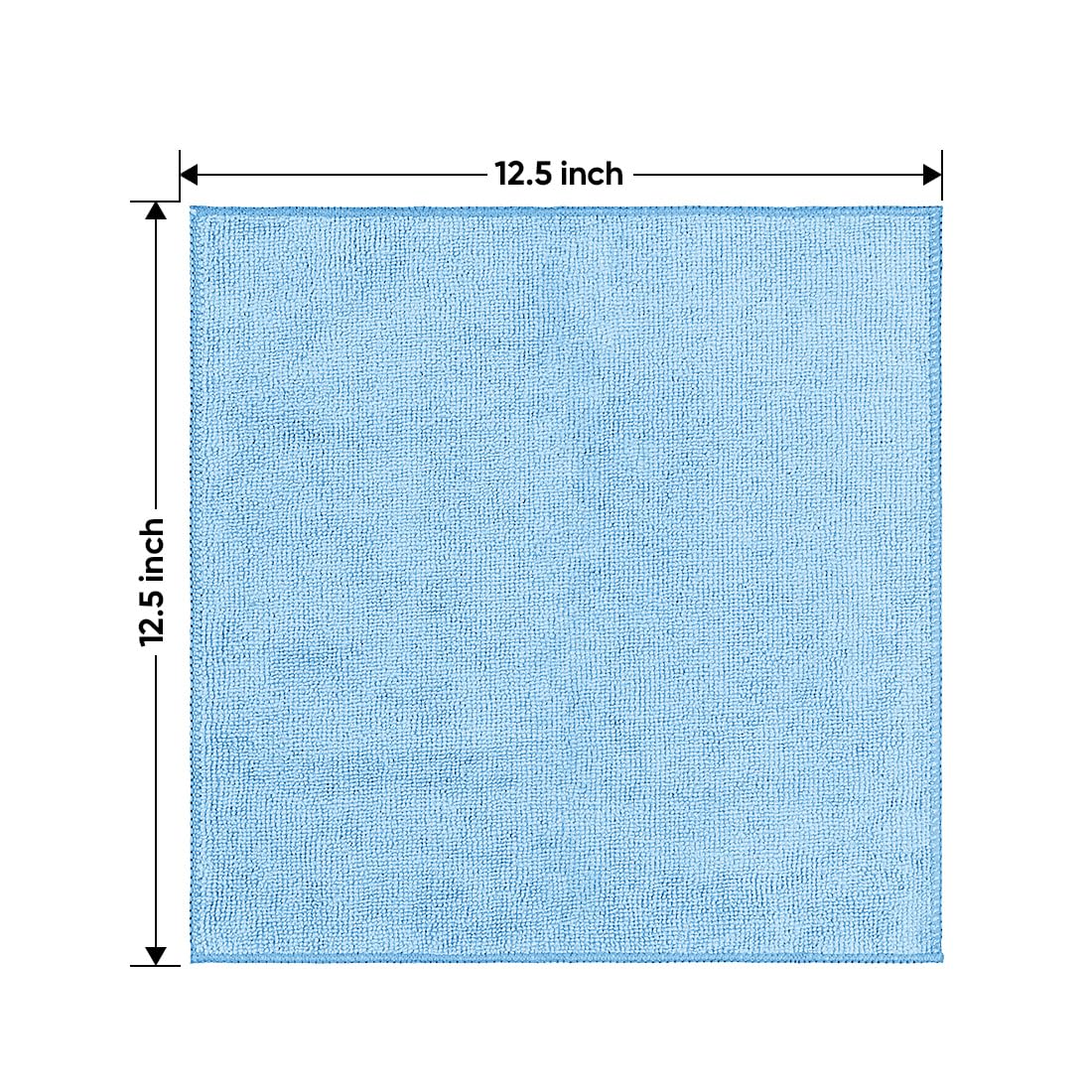HOMEXCEL Microfiber Cleaning Cloth 12 Pack, 12.5 x 12.5 inch Microfiber Towels for Cars, Ultra Absorbent Washing Cloth, Lint Free Streak Free Cleaning Rags for Car, Kitchen, and Window (Grey)