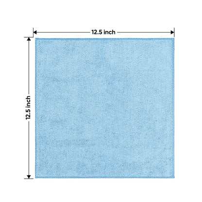 HOMEXCEL Microfiber Cleaning Cloth 12 Pack, 12.5 x 12.5 inch Microfiber Towels for Cars, Ultra Absorbent Washing Cloth, Lint Free Streak Free Cleaning Rags for Car, Kitchen, and Window (Grey)
