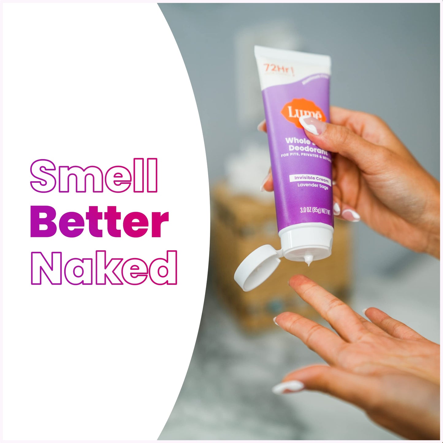 Lume Whole Body Deodorant - Cream Tube - 3 oz (Clean Tangerine)