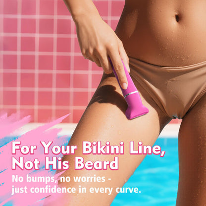 Risina 2-in-1 Bikini Trimmer for Women, Women's Electric Razor, Face Shaver