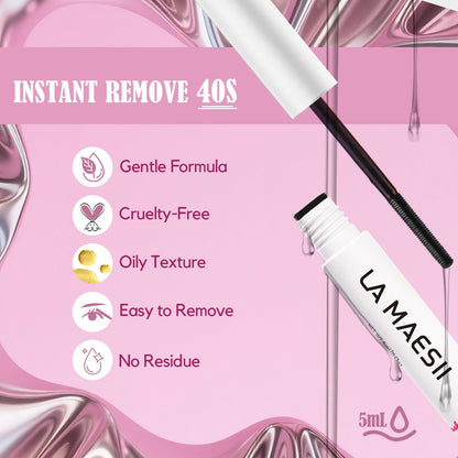 LA MAESII Lash Bond&Seal Remover Kit 3 in 1,Lash Cluster Glue Waterproof