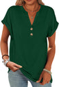 ANRABESS Womens Short Sleeve Henley Tops Summer Shirts Dressy Casual Blouse