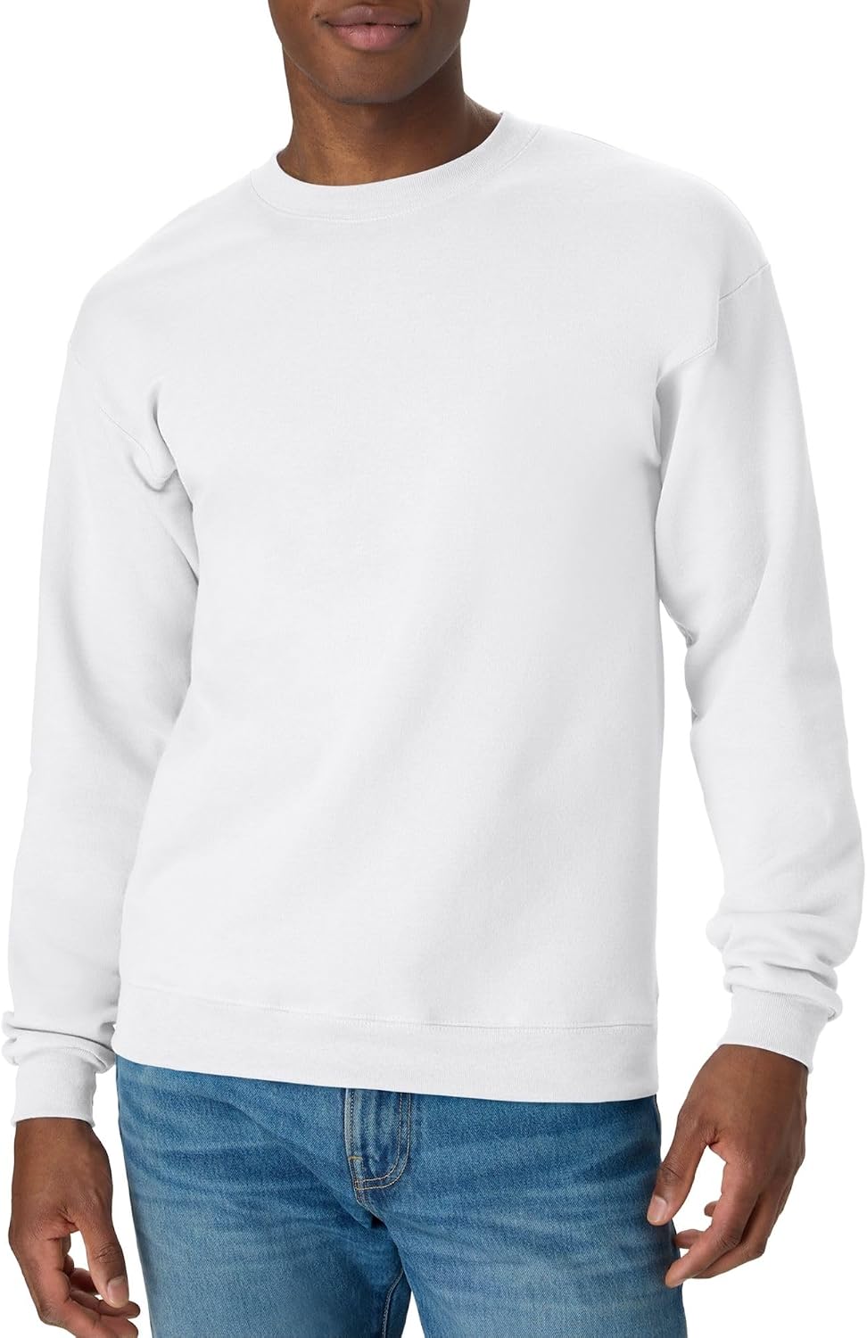 Hanes Men's Sweatshirt, EcoSmart Fleece Crewneck Sweatshirt, Big & Tall Available, 1 or 2-Pack