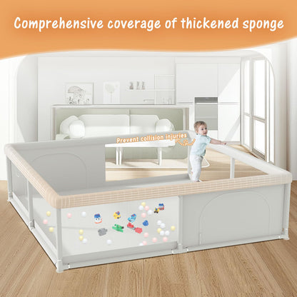 Hiaksedt Baby Playpen 50x50 Inch, Play Pens for Babies and Toddlers