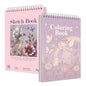 Fuxi 9" x 12" Sketch Book_Top Spiral Bound Sketchbook_100Sheets 68lb/100gsm