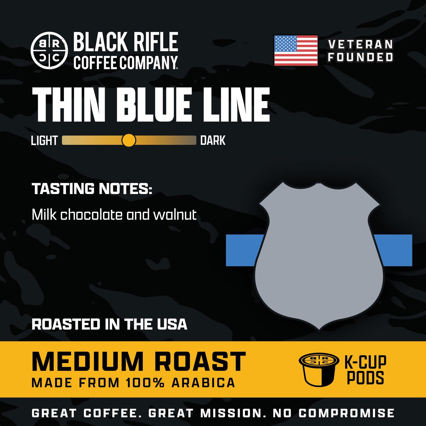 Black Rifle Coffee Medium Roast K Cup Coffee Just Black 32 Count