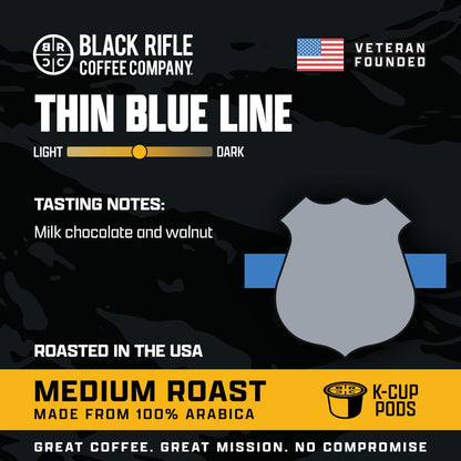 Black Rifle Coffee Medium Roast K Cup Coffee Just Black 32 Count