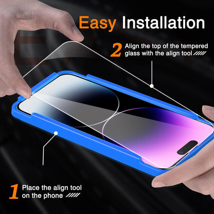 Wiaocit Tempered Glass Privacy Screen Protector for iPhone 15 Pro