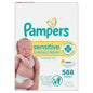 Pampers Sensitive Baby Wipes, Clinically Proven, Fragrance Free, Unscented, Water Based, Hypoallergenic, Multi-Use, Hand Wipes 1008 Wipes Total (18X Flip-Top Packs) [Packaging May Vary]