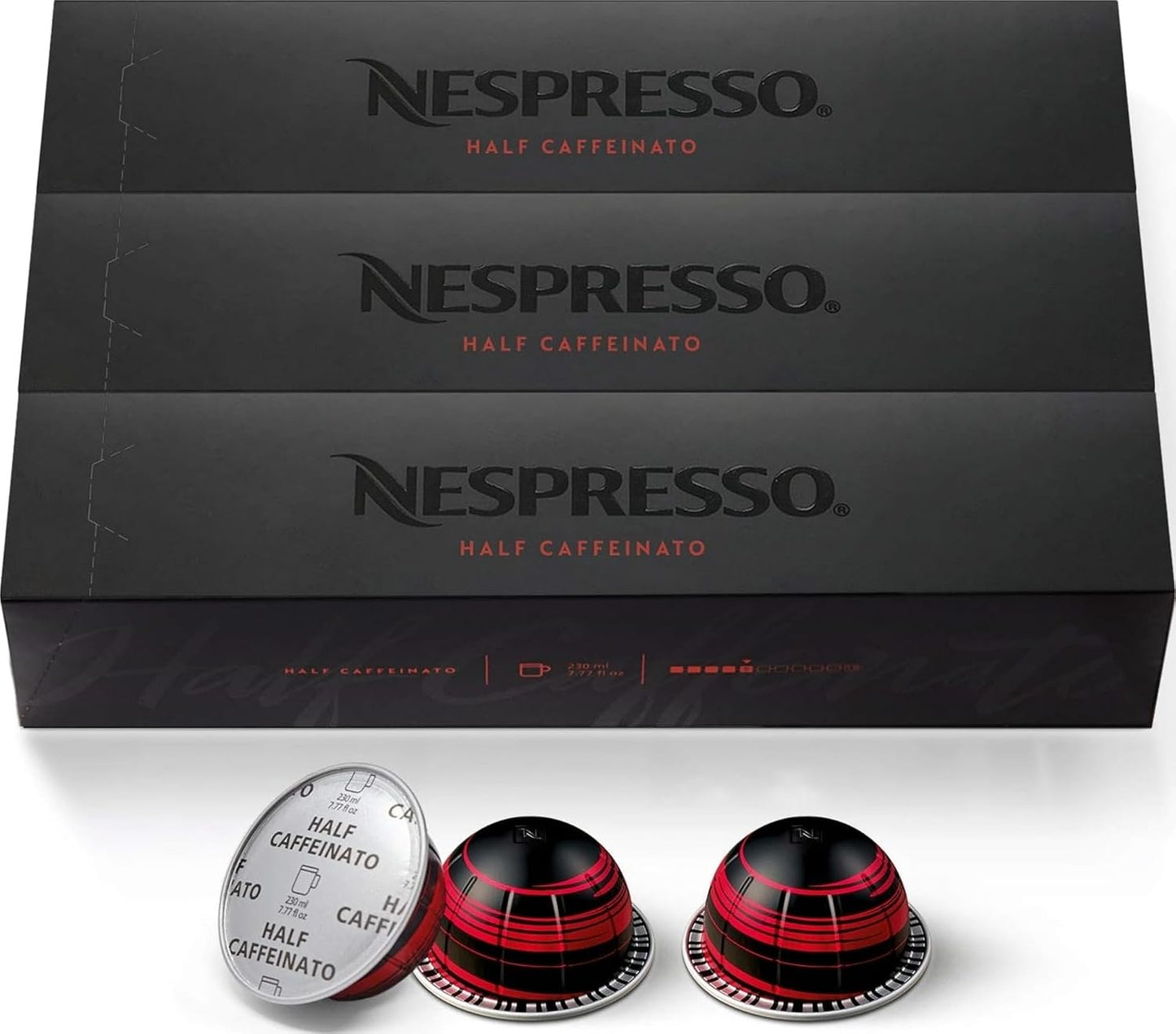 Nespresso Vertuo, Melozio Decaffeinato, 30-Count Espresso Pods