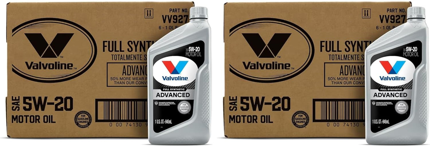 Valvoline Advanced Full Synthetic SAE 0W-20 Motor Oil 5 QT