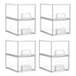 Vtopmart 2 Pack Small Clear Stackable Storage Drawers for Desk, Countertop