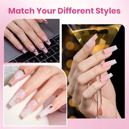 Beetles Soft Gel Nail Tips Short Almond 288pcs in 12 Sizes Etch-X