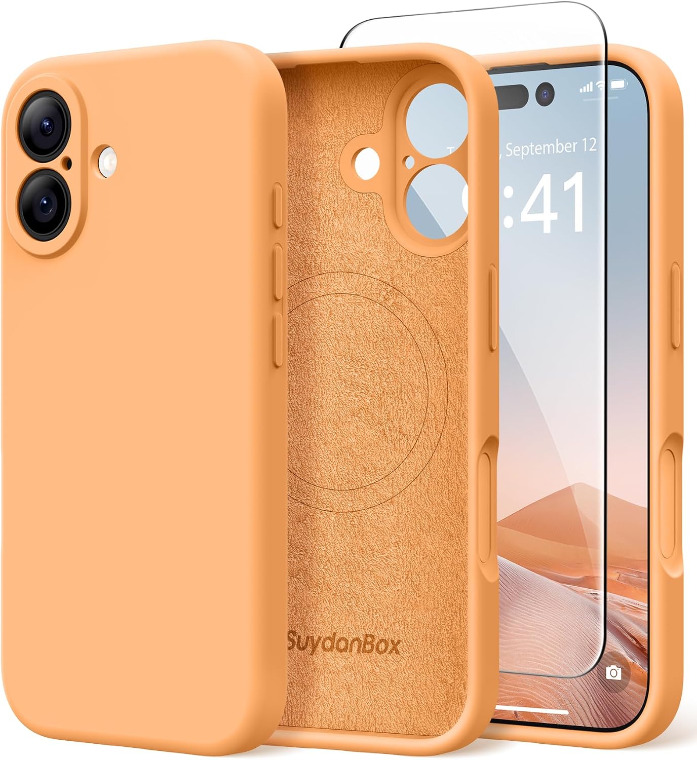Magnetic for iPhone 17 Case Silicone Matcha