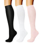 CHARMKING Compression Socks for Women & Men Circulation (3 Pairs) 15-20 mmHg is Best Support for Athletic Running Cycling