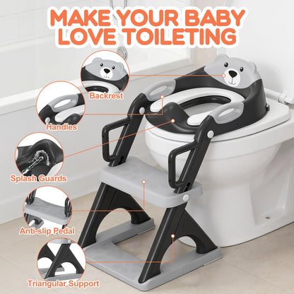 Potty Training Toilet for Toddlers, 2-in-1 Potty Training seat, Anti-Slip