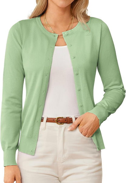 GRACE KARIN Knit Cardigan Sweaters for Women Lightweight Fall Outfits 2026