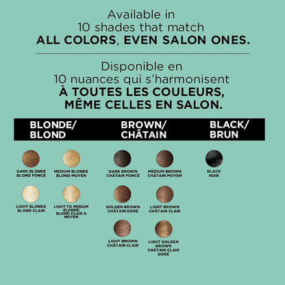 L'Oreal Paris Magic Root Cover Up Gray Hair Spray, 100% Gray Hair Coverage with Buildable, Lightweight, Transfer-Resistant, and Temporary Formula, Ammonia-Free, Dark Blonde, 2 oz (1 Count)