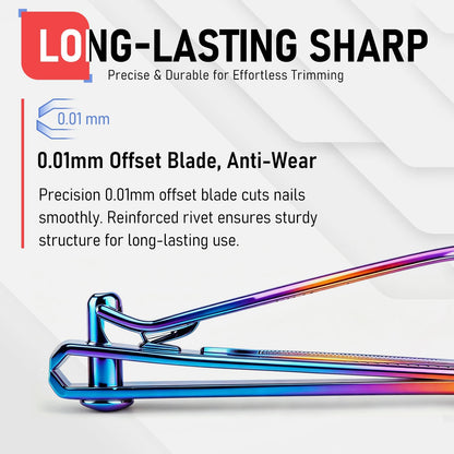 firiKer Nail Clippers with Nail File,Fingernail Clipper,Toe Nail Clippers