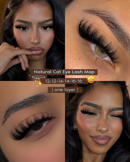 Goddvenus Pre-made Spikes Lash Clusters Wispy Manga Eyelash Clusters
